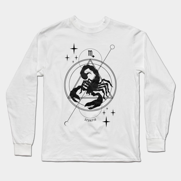 Zodiac, Scorpio, Astrology, Star sign, Stars Long Sleeve T-Shirt by Strohalm